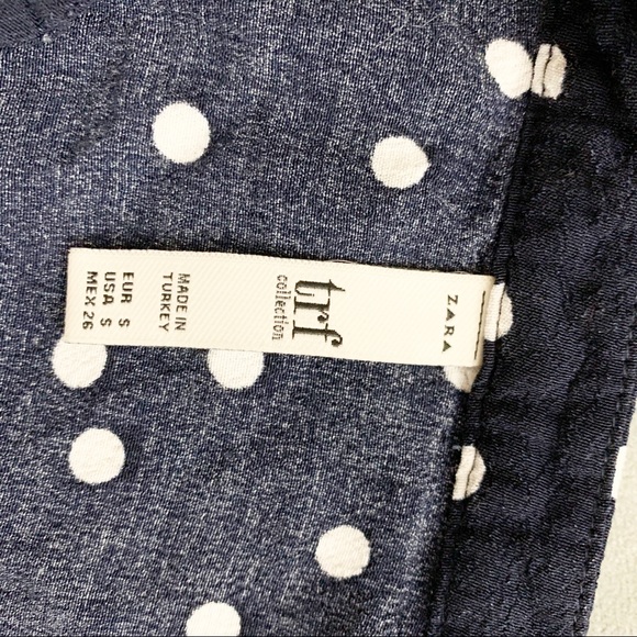 Zara High low polka dot top w/ 3/4 sleeve sz small - Picture 5 of 5